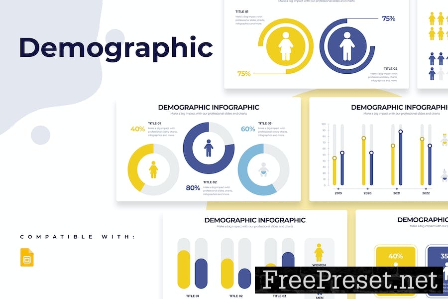 Business Demographic Google Slides Infographics 945LF4A