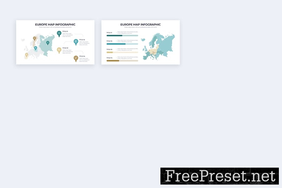 Business Europe Map Google Slides Infographics 3DCDSYY