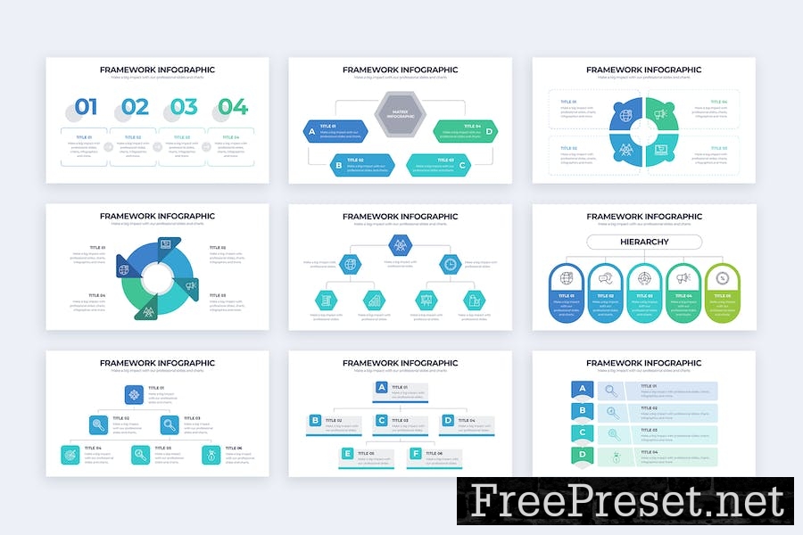 Business Framework Google Slides Infographics MV8835H