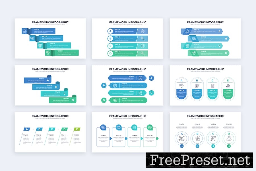 Business Framework Google Slides Infographics MV8835H