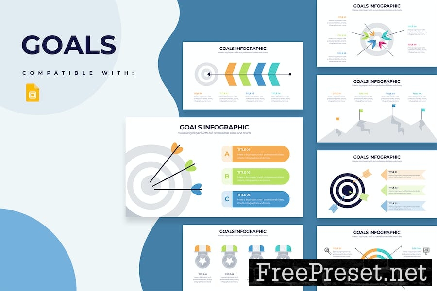 Business Goals Google Slides Infographics Q9CPY76