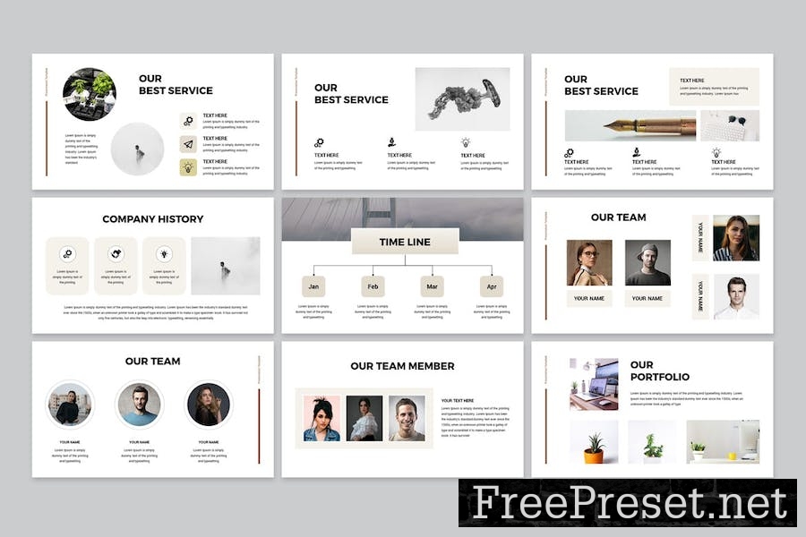 Business Google Slides Presentation Template GRZTVVM