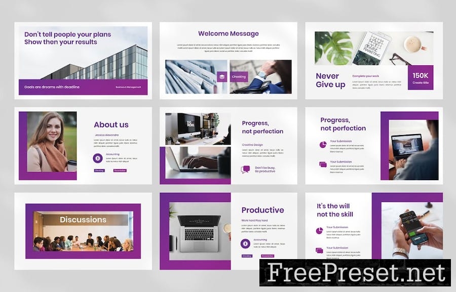 Business Google Slides Presentation Template MG6B4UT