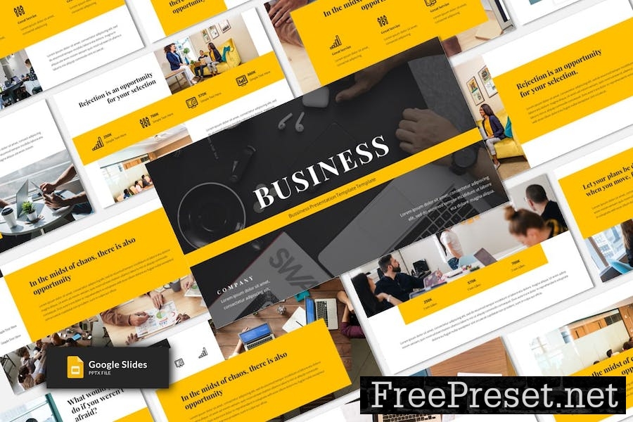 Business Google Slides Template CF2JQND