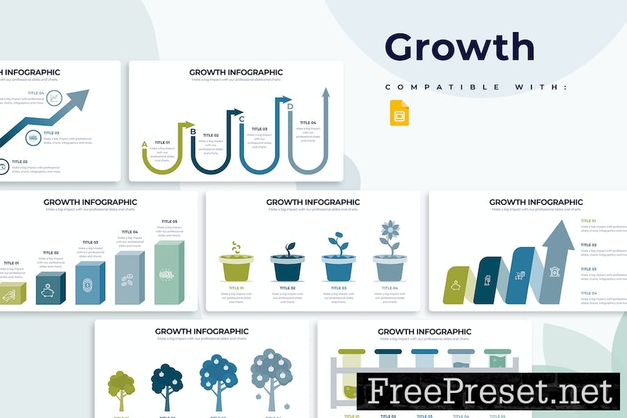 Business Growth Google Slides Infographics JBD45ZB