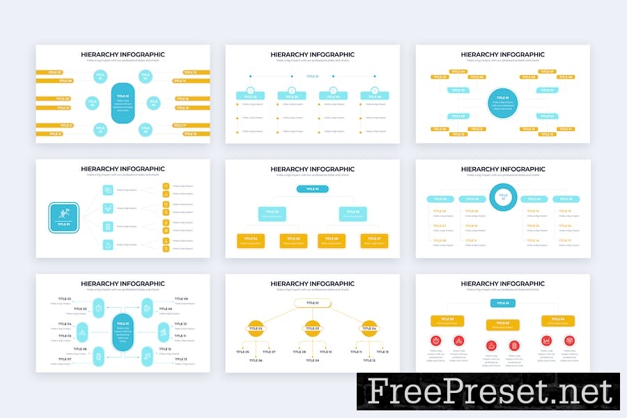 Business Hierarchy Google Slides Infographics 9NW3HQE