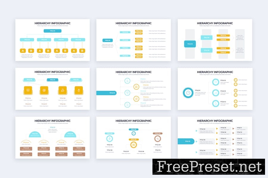 Business Hierarchy Google Slides Infographics 9NW3HQE