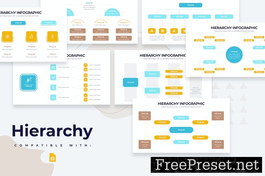 Business Hierarchy Google Slides Infographics 9NW3HQE