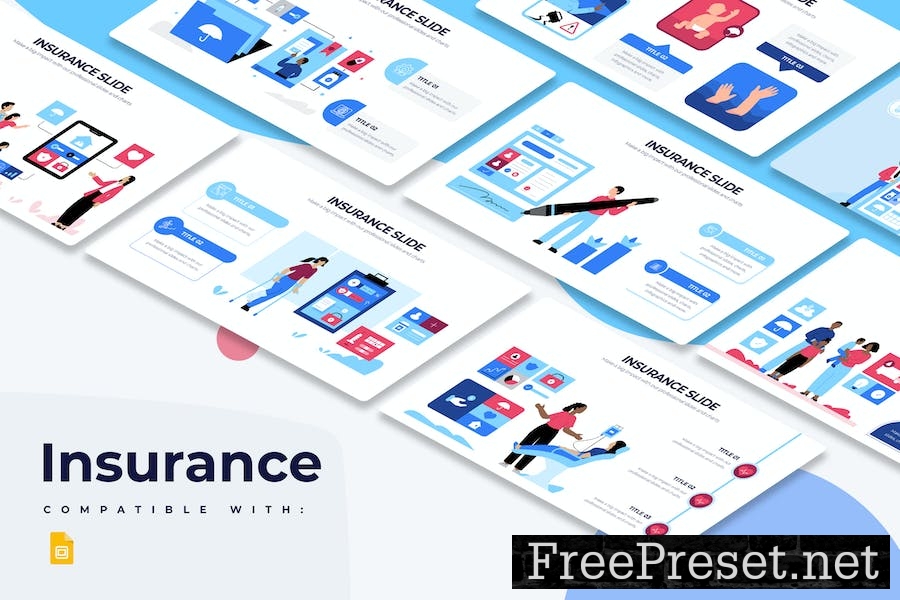 Business Insurance Google Slides Infographics 2WMN8EF