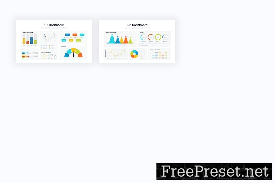 Business KPI Dashboards Google Slides Infographics R5XTLDY