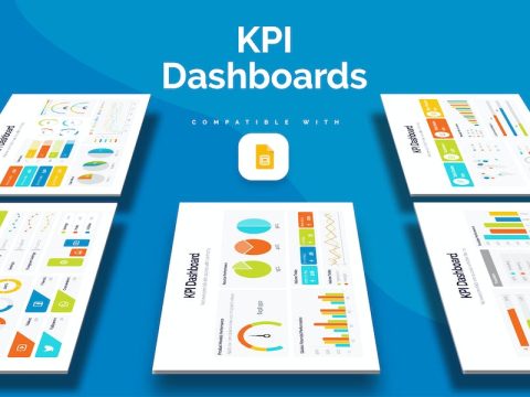 Business KPI Dashboards Google Slides Infographics R5XTLDY