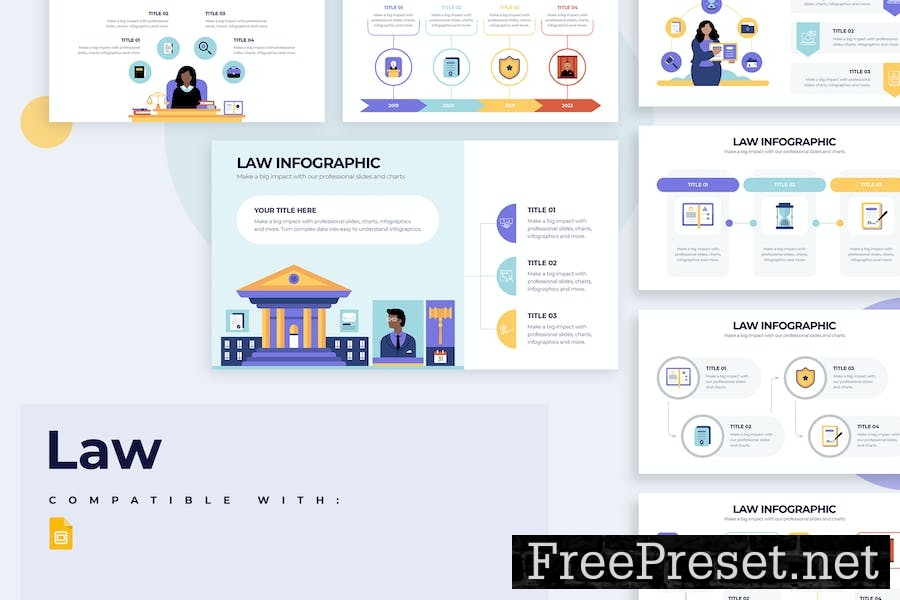 Business Law Google Slides Infographics HETMHL6