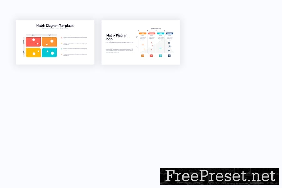 Business Matrix Diagram Google Slides Infographics 9U685EJ