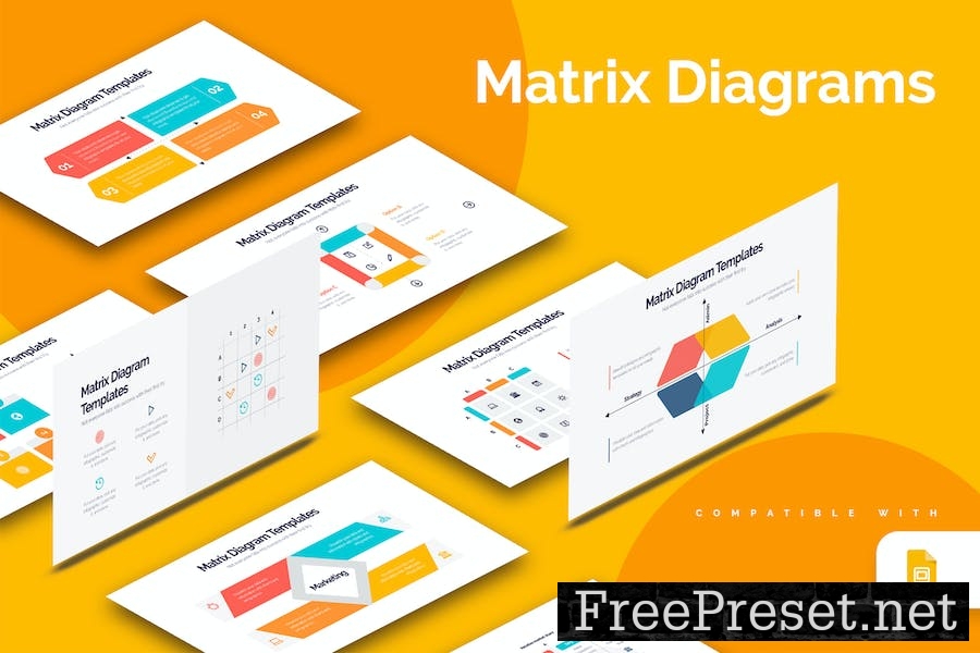 Business Matrix Diagram Google Slides Infographics 9U685EJ