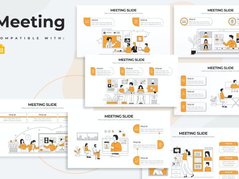 Business Meeting Google Slides Infographics 2QL68W9