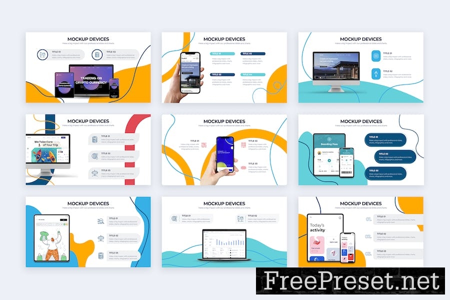 Business Mockup Devices Google Slides Infographics 7WTBXTV