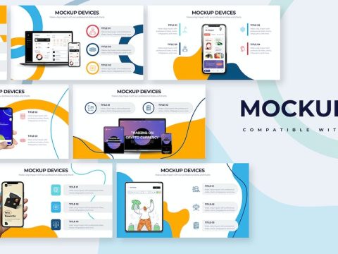 Business Mockup Devices Google Slides Infographics 7WTBXTV