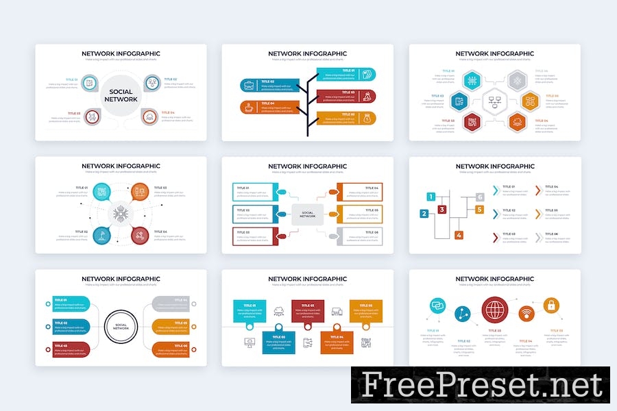 Business Network Google Slides Infographics TZ8LF8X