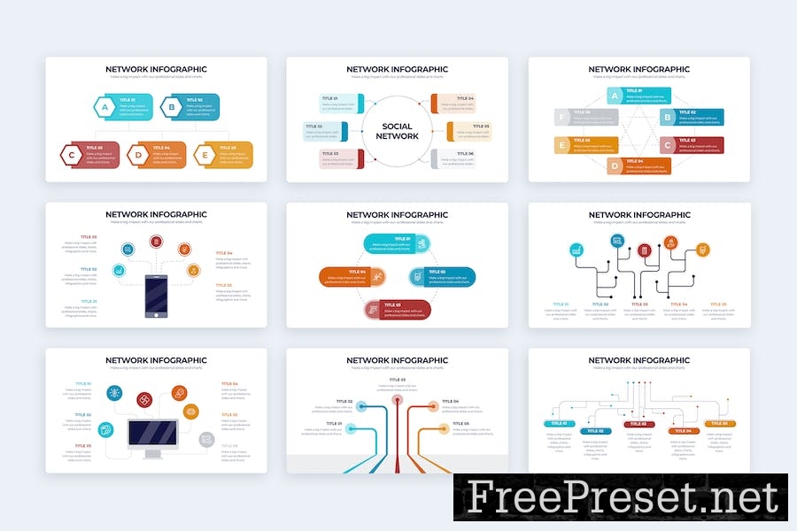 Business Network Google Slides Infographics TZ8LF8X