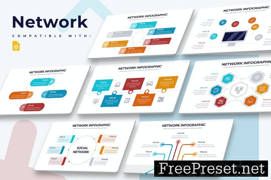 Business Network Google Slides Infographics TZ8LF8X