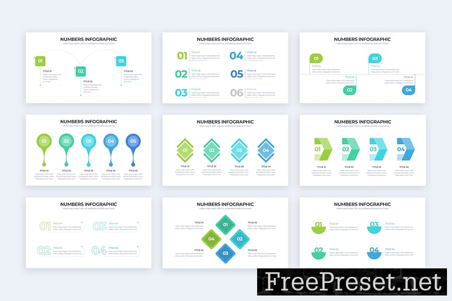 Business Numbers Google Slides Infographics N234WBS