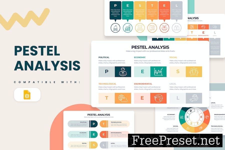 Business PESTEL Analysis Google Slides Infographic WHJ3DZH