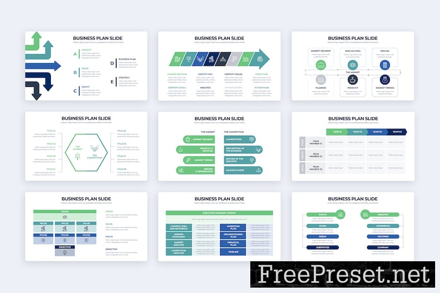 Business Plan Slides Google Slides Infographics XUSLN3X