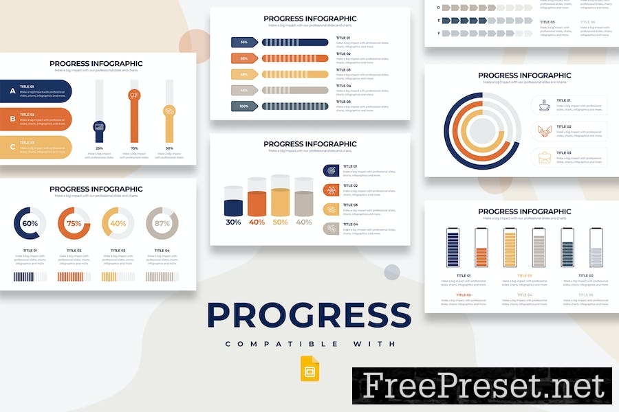 Business Progress Google Slides Infographics BHJMVPD