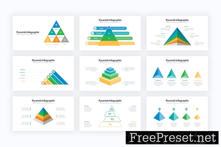 Business Pyramid Google Slides Infographics Q3ZN35J