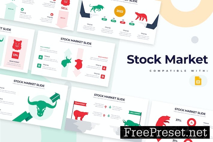 Business Stock Market Google Slides Infographics HQFYYAH