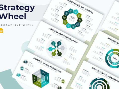 Business Strategy Wheel Google Slides Infographics R8NNT9F