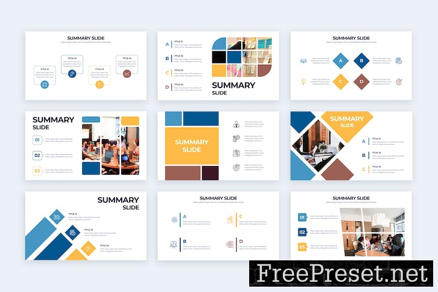 Business Summary Slides Google Slides Infographics QVA7KEV