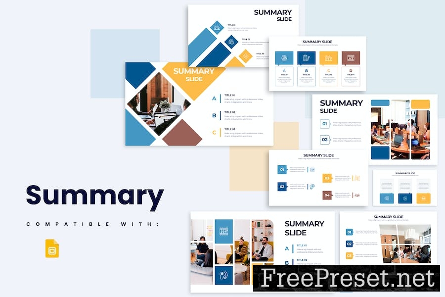 Business Summary Slides Google Slides Infographics QVA7KEV