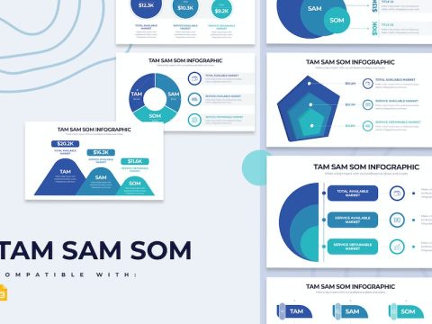 Business TAM SAM SOM Google Slides Infographics QRQRXWY