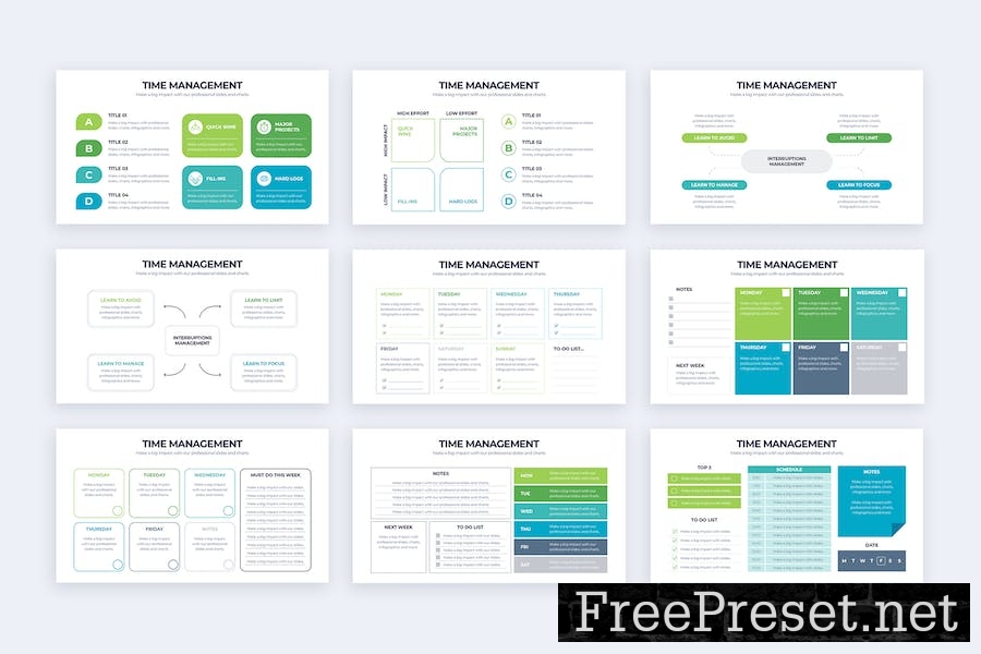 Business Time Management Google Slides Infographic 68NZ7R6