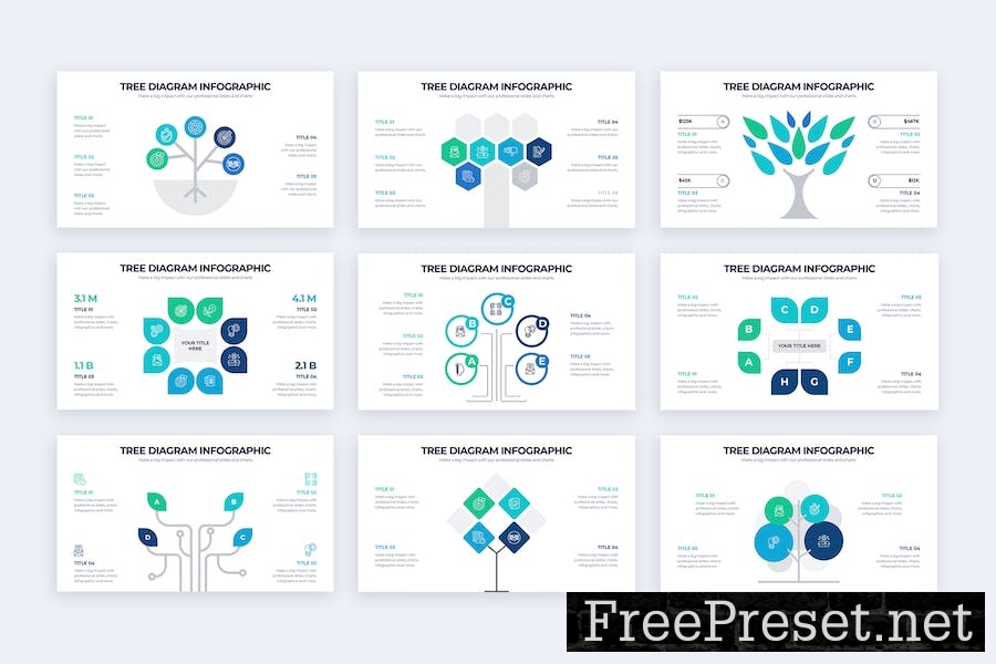 Business Tree Diagram Google Slides Infographics 69K2SZB