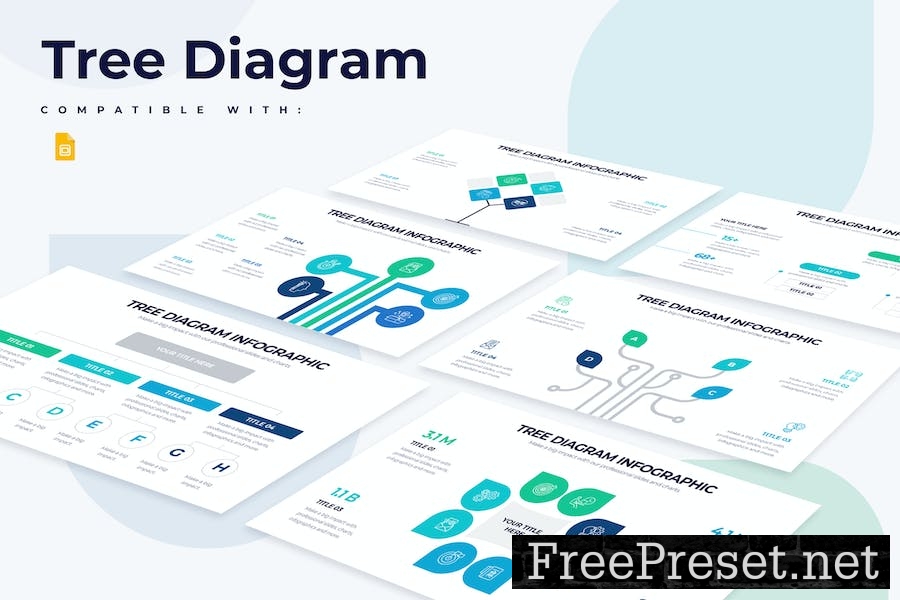 Business Tree Diagram Google Slides Infographics 69K2SZB