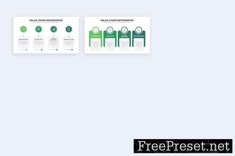 Business Value Chain Google Slides Infographics GAPL3GK