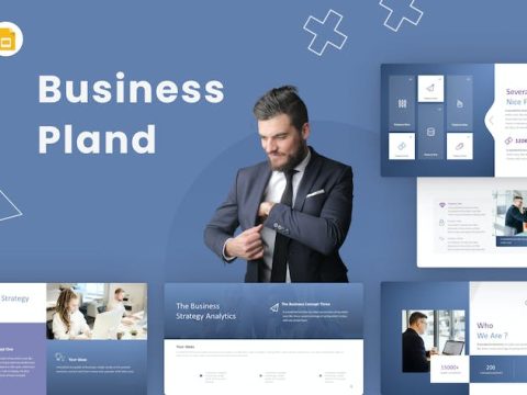 BusinessPland Blue Creative Business Google Slides