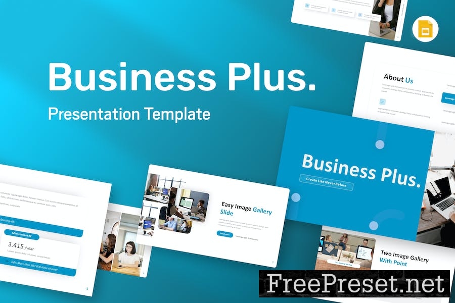 BusinessPlus Business Google Slides Template S7LW23Q