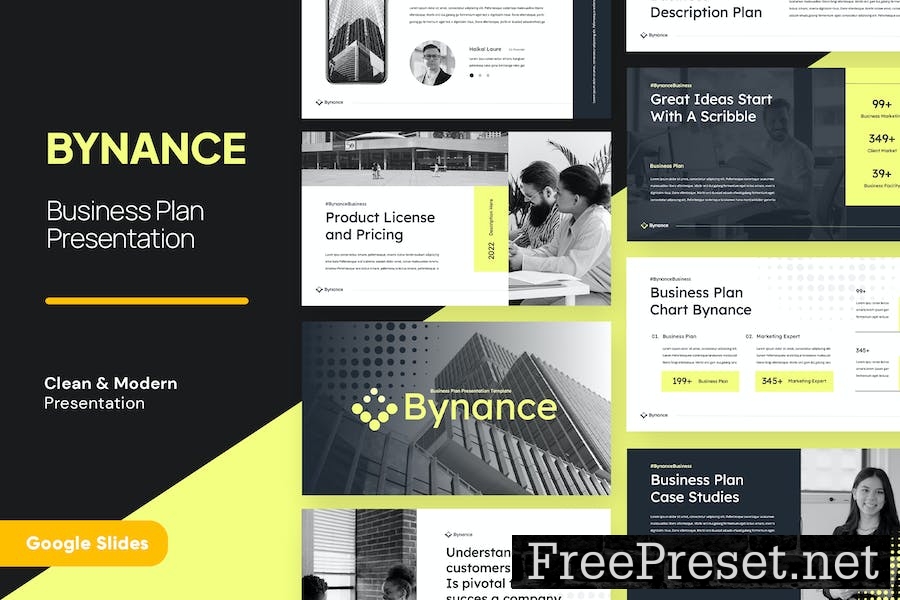 BYNANCE - Business Plan Google Slides 8BQGZK2