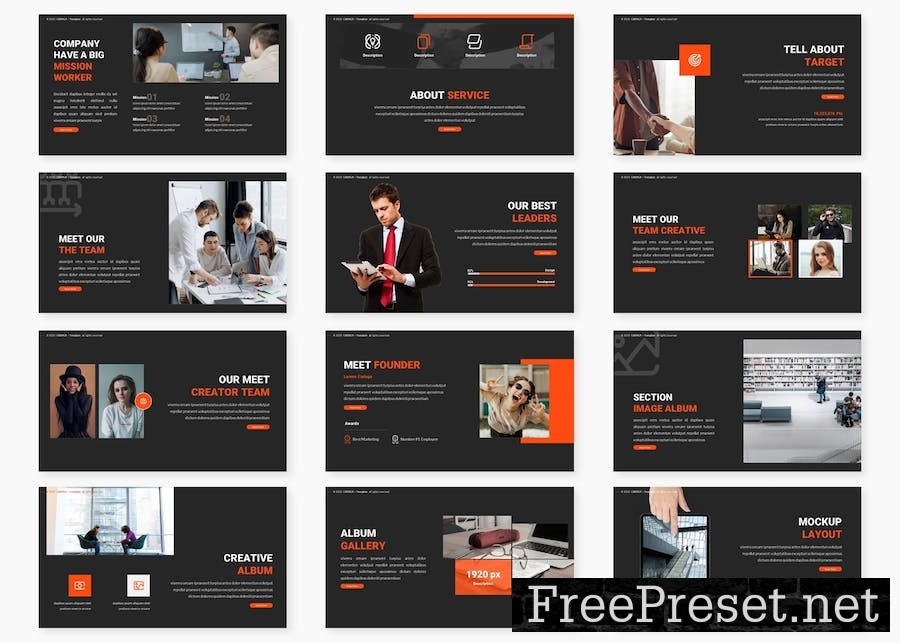 Caduga - Corporate Google Slides Template L26QPKP