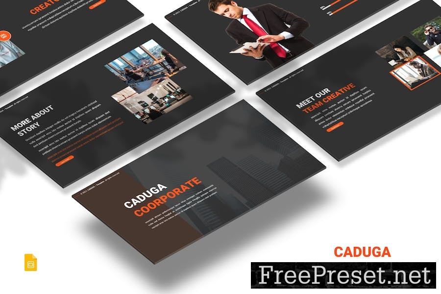 Caduga - Corporate Google Slides Template L26QPKP