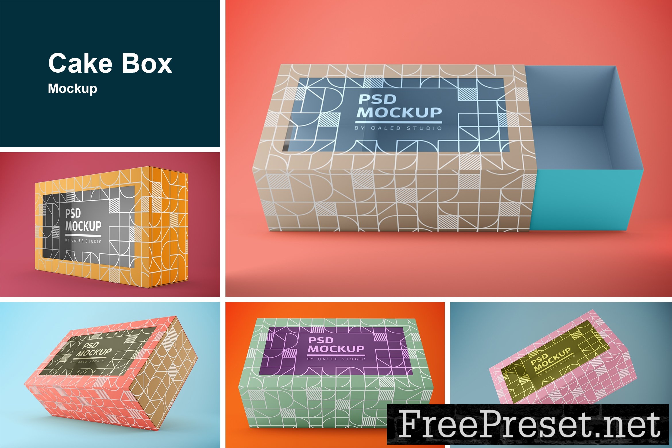 Cake Box Mockup 10204784