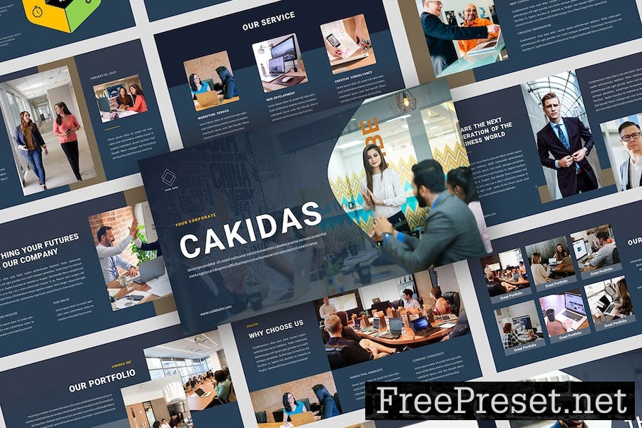 Cakidas - Business Google Slides Template 4N8E9KZ