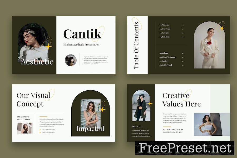 Cantik - Aesthetic Presentation Google Slides S8J4G78