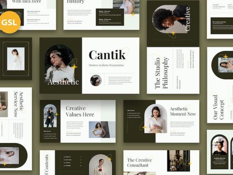 Cantik - Aesthetic Presentation Google Slides S8J4G78