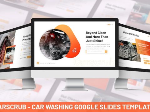 Carscrub - Car Washing Google Slide Template UXTREHH