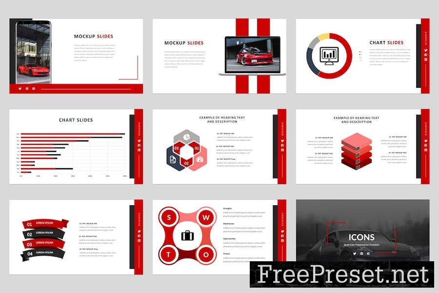 Carspeed - Car Auto Google Slides Template 5MPB9MV