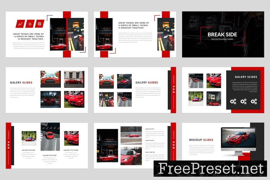 Carspeed - Car Auto Google Slides Template 5MPB9MV